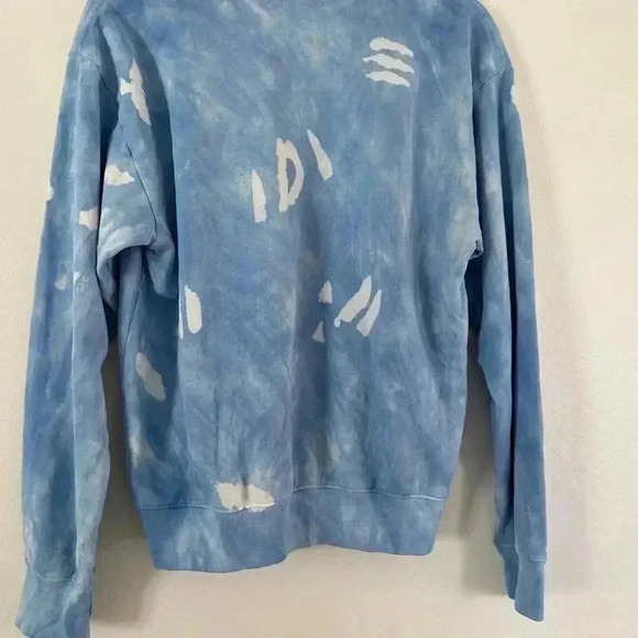 Sporty And Rich Blue Tie Dye Crewneck Side S - Picture 6 of 6